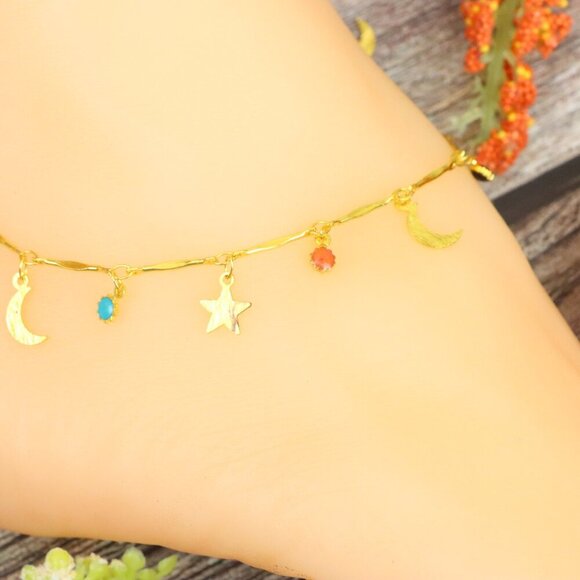 "Elegant Handmade Anklet – Delicate Jewelry for Women, MAR091580 - Picture 3 of 10